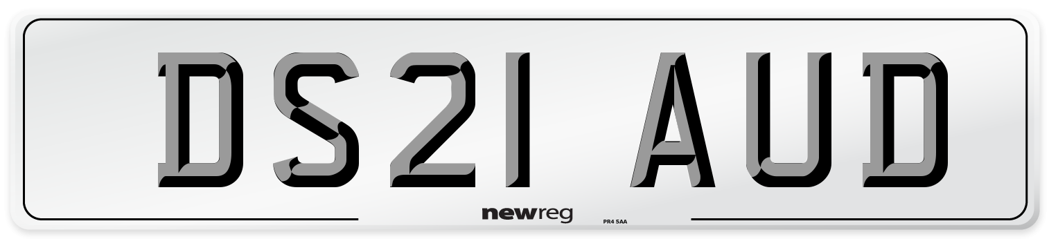 DS21 AUD Number Plate from New Reg